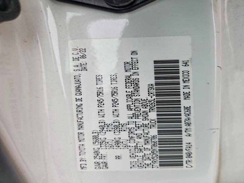 Aukcja sprzedaży 2022 Toyota Tacoma, vin: 3TYRX5GN5NT060706, numer aukcji: 66566136
