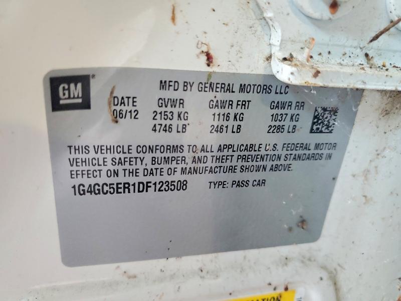 Aukcja sprzedaży 2013 Buick Lacrosse, vin: 1G4GC5ER1DF123508, numer aukcji: 59674356