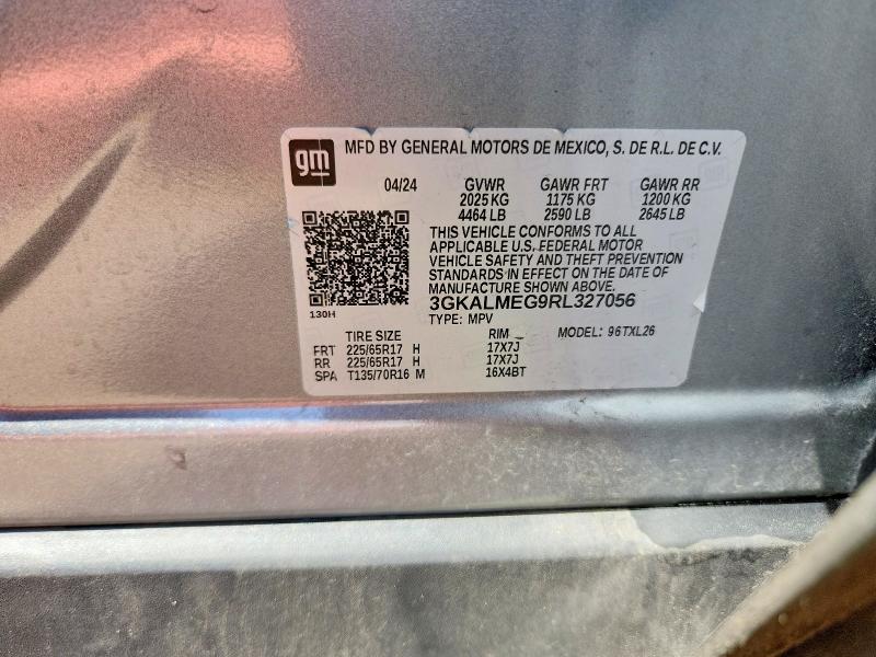 Aukcja sprzedaży 2024 Gmc Terrain, vin: 3GKALMEG9RL327056, numer aukcji: 65299176