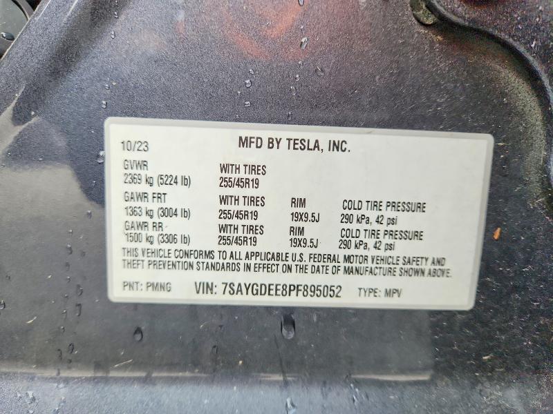 66779496 :رقم المزاد ، 7SAYGDEE8PF895052 vin ، 2023 Tesla Model Y مزاد بيع