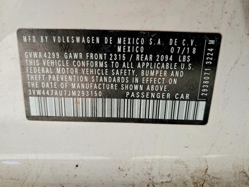 Aukcja sprzedaży 2018 Volkswagen Gti, vin: 3VW447AU7JM293150, numer aukcji: 63635436