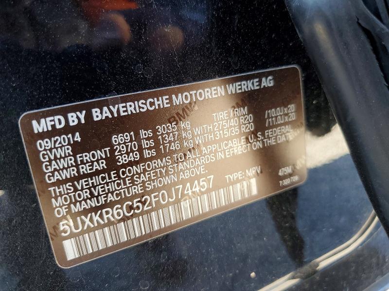 Aukcja sprzedaży 2015 Bmw X5, vin: 5UXKR6C52F0J74457, numer aukcji: 67290706