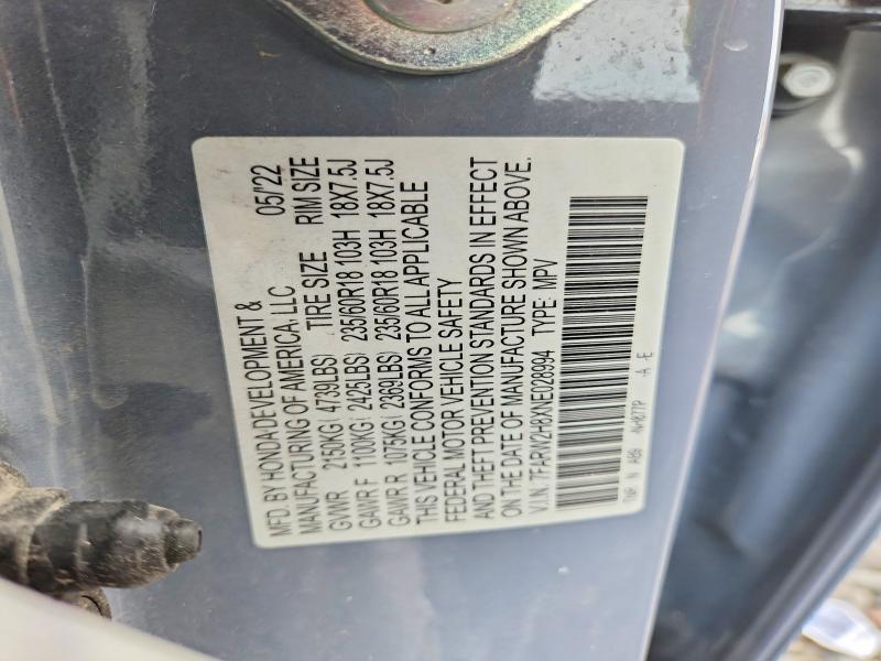 65148146 :رقم المزاد ، 7FARW2H8XNE028994 vin ، 2022 Honda Cr-v مزاد بيع