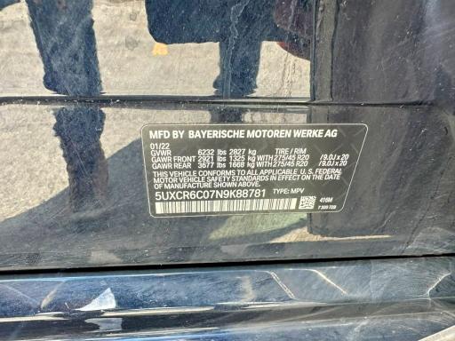 Продаж на аукціоні авто 2022 Bmw X5, vin: 5UXCR6C07N9K88781, номер лоту: 66056796