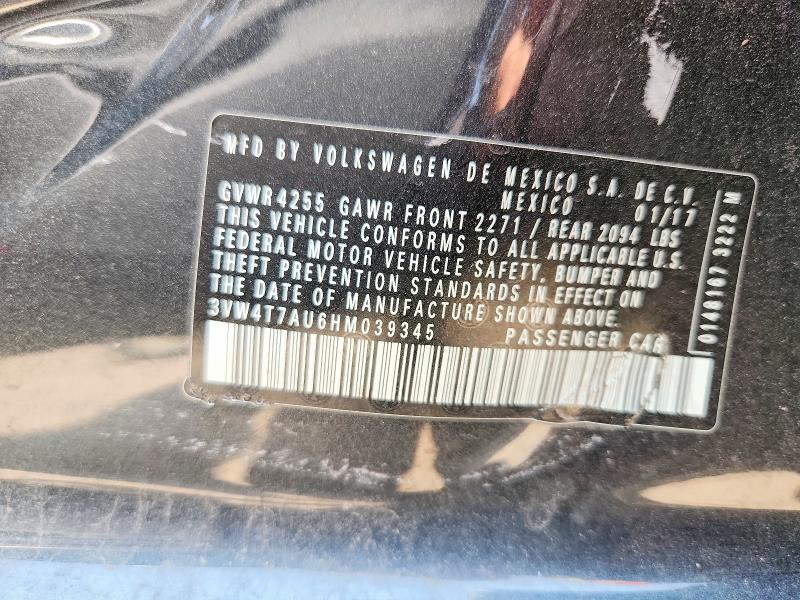 Aukcja sprzedaży 2017 Volkswagen Gti, vin: 3VW4T7AU6HM039345, numer aukcji: 63929176