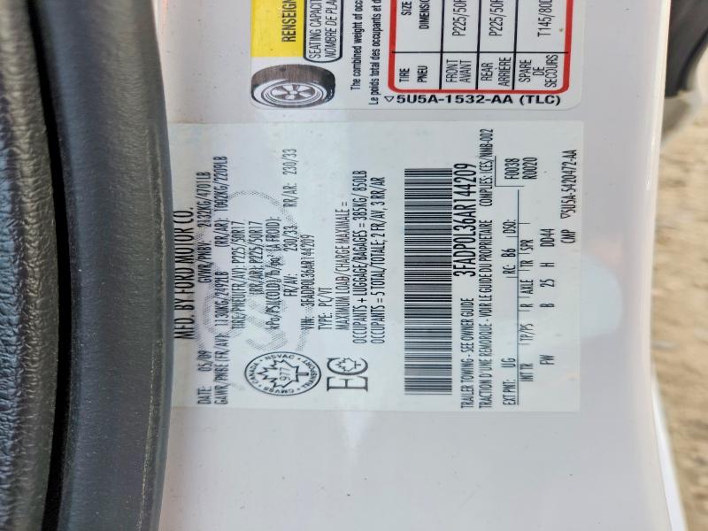 Продажа на аукционе авто 2010 Ford Fusion, vin: 3FADP0L36AR144209, номер лота: 65802926