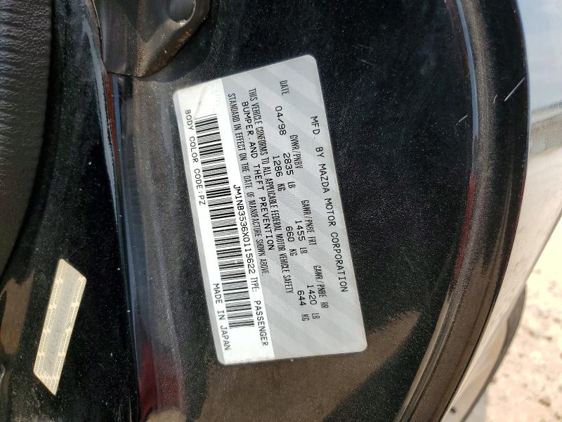 64098216 :رقم المزاد ، JM1NB3536X0115622 vin ، 1999 Mazda Mx-5 Miata مزاد بيع