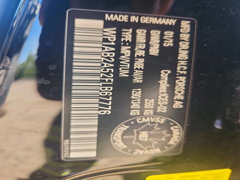 Aukcja sprzedaży 2015 Porsche Macan, vin: WP1AB2A52FLB67776, numer aukcji: 65703276