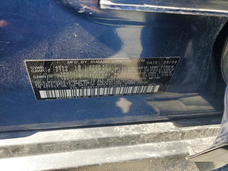 Aukcja sprzedaży 2020 Subaru Outback, vin: 4S4BTAPC2L3260453, numer aukcji: 66179836