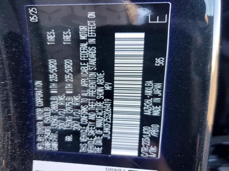 2025 Lexus Nx 450h+ მანქანა იყიდება აუქციონზე, vin: JTJHKCFZ5S2069419, აუქციონის ნომერი: 65576046