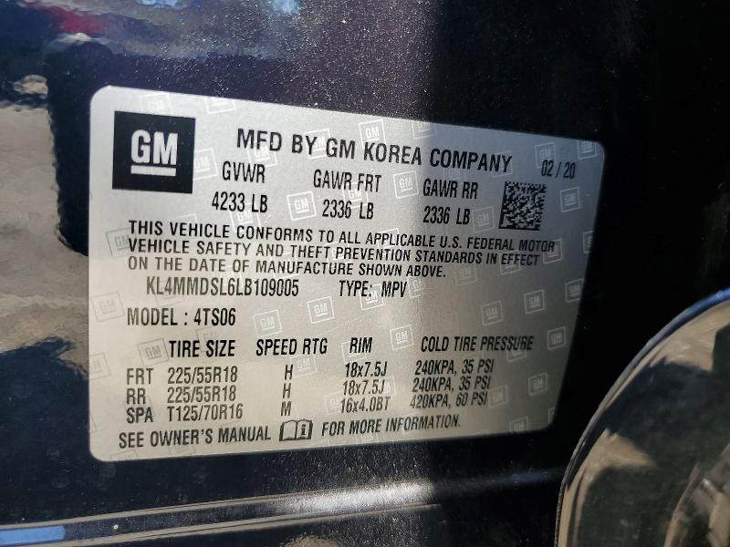 Aukcja sprzedaży 2020 Buick Encore Gx, vin: KL4MMDSL6LB109005, numer aukcji: 66064526