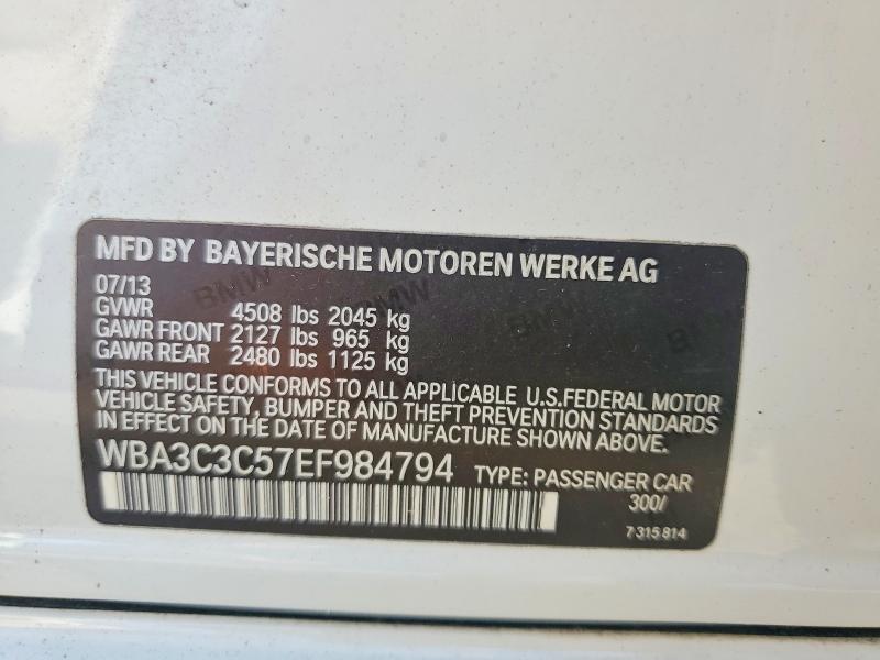 63499966 :رقم المزاد ، WBA3C3C57EF984794 vin ، 2014 Bmw 320 مزاد بيع