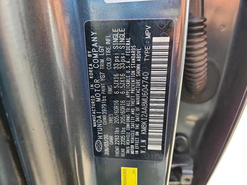 Aukcja sprzedaży 2021 Hyundai Kona, vin: KM8K12AA8MU604740, numer aukcji: 65866386