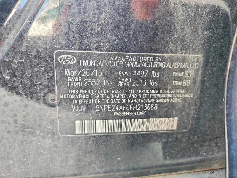 Продаж на аукціоні авто 2015 Hyundai Sonata, vin: 5NPE24AF6FH213668, номер лоту: 65131786