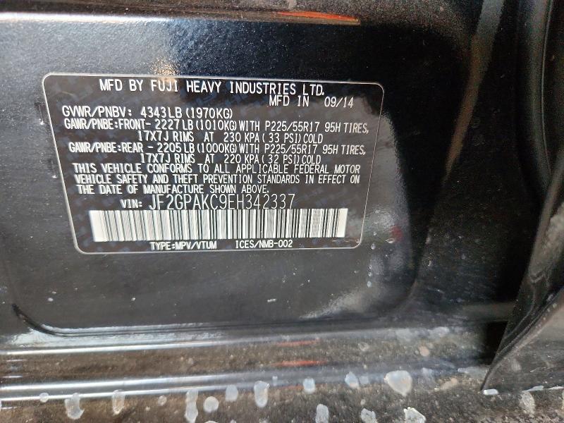 Продаж на аукціоні авто 2014 Subaru Xv Crosstrek, vin: JF2GPAKC9EH342337, номер лоту: 64130916