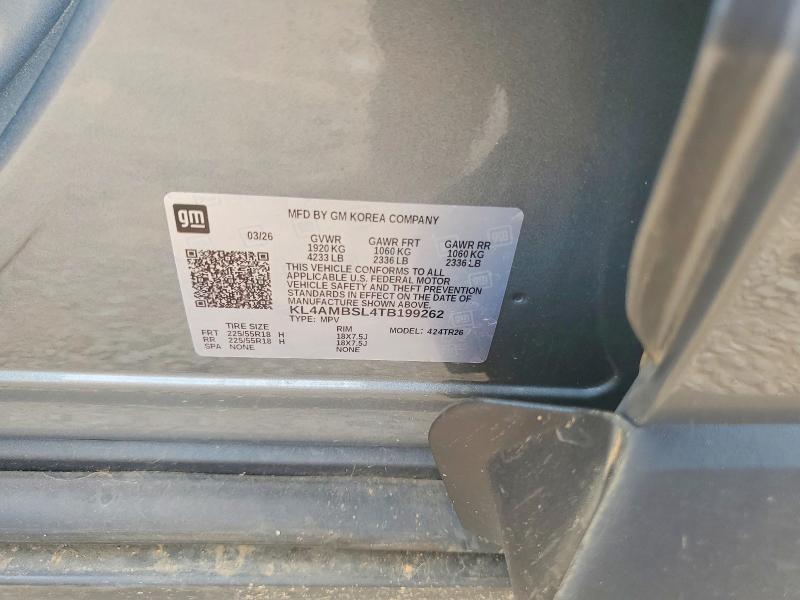 66129776 :رقم المزاد ، KL4AMBSL4TB199262 vin ، 2026 Buick Encore Gx مزاد بيع