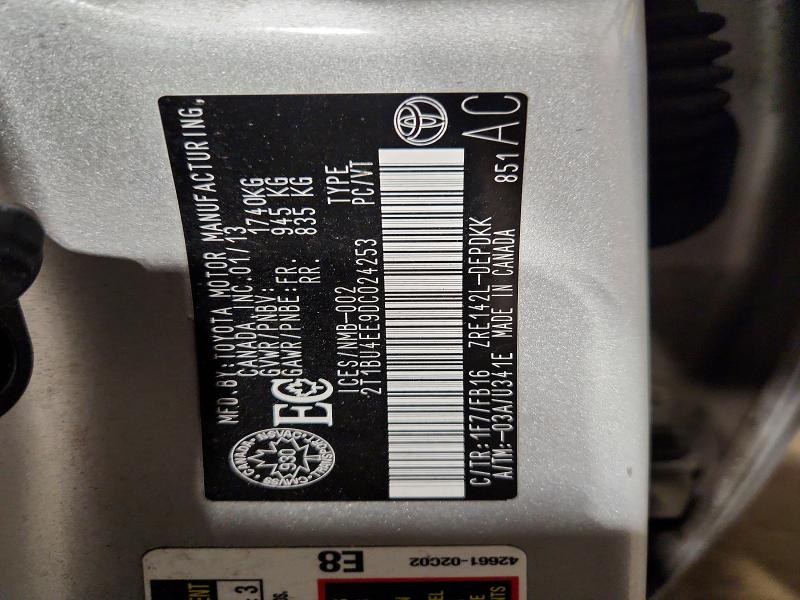 Aukcja sprzedaży 2013 Toyota Corolla, vin: 2T1BU4EE9DC024253, numer aukcji: 66712826