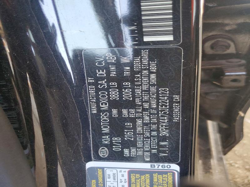 Продажа на аукционе авто 2018 Kia Forte, vin: 3KPFK4A75JE224123, номер лота: 64871166
