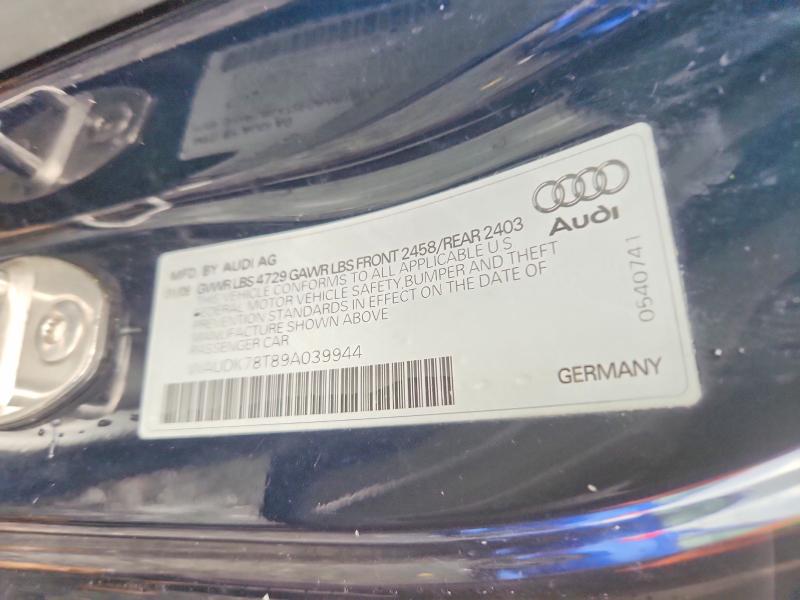 Aukcja sprzedaży 2009 Audi A5, vin: WAUDK78T89A039944, numer aukcji: 66219456