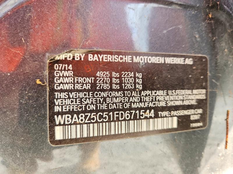 2015 Bmw 328 მანქანა იყიდება აუქციონზე, vin: WBA8Z5C51FD671544, აუქციონის ნომერი: 63305266