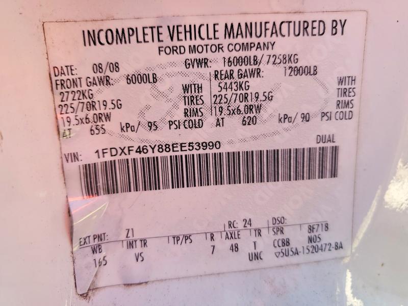 Продажа на аукционе авто 2008 Ford F450, vin: 1FDXF46Y88EE53990, номер лота: 63527576