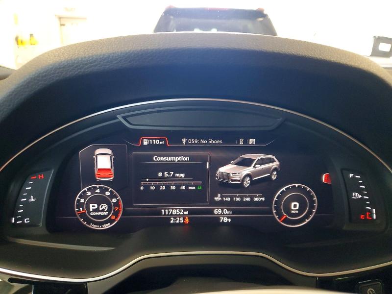 Продажа на аукционе авто 2018 Audi Q7, vin: WA1LAAF74JD012869, номер лота: 65846606