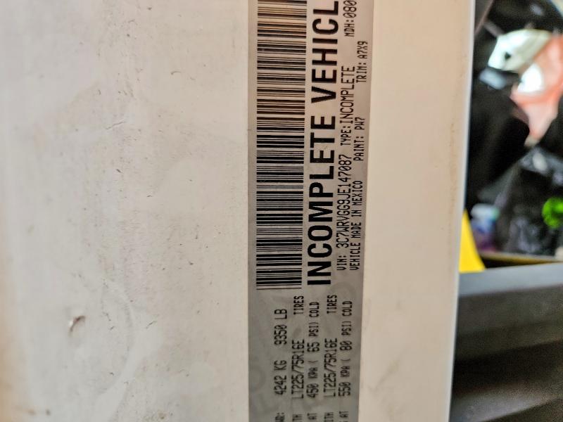 62646786 :رقم المزاد ، 3C7WRVGG9JE147087 vin ، 2018 Ram Promaster 3500 مزاد بيع