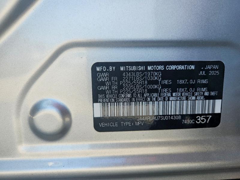 Продаж на аукціоні авто 2025 Mitsubishi Outlander Sport, vin: JA4ARUAU7SU014308, номер лоту: 64912556