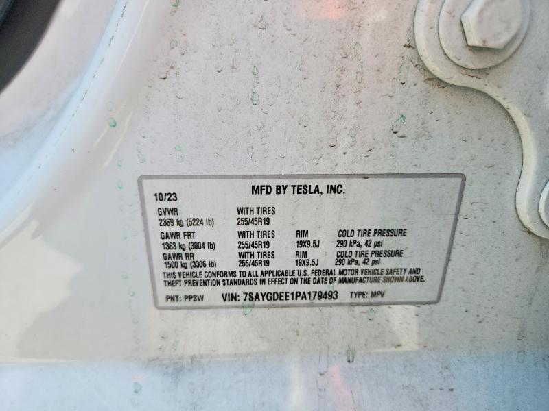 Aukcja sprzedaży 2023 Tesla Model Y, vin: 7SAYGDEE1PA179493, numer aukcji: 64134926