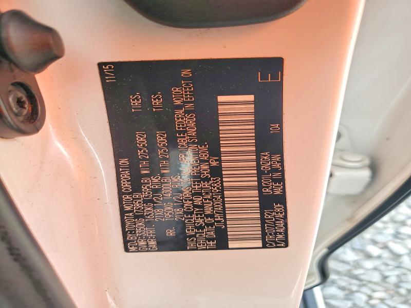 66185876 :رقم المزاد ، JTJHY7AXXG4195833 vin ، 2016 Lexus Lx مزاد بيع