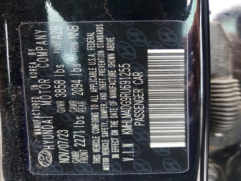 63840706 :رقم المزاد ، KMHLM4DG9RU691255 vin ، 2024 Hyundai Elantra مزاد بيع