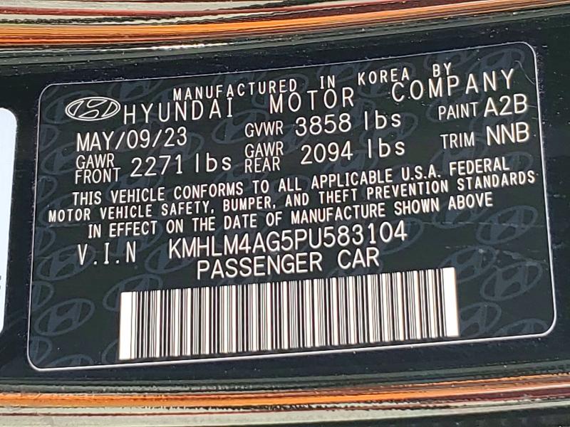 64669646 :رقم المزاد ، KMHLM4AG5PU583104 vin ، 2023 Hyundai Elantra مزاد بيع