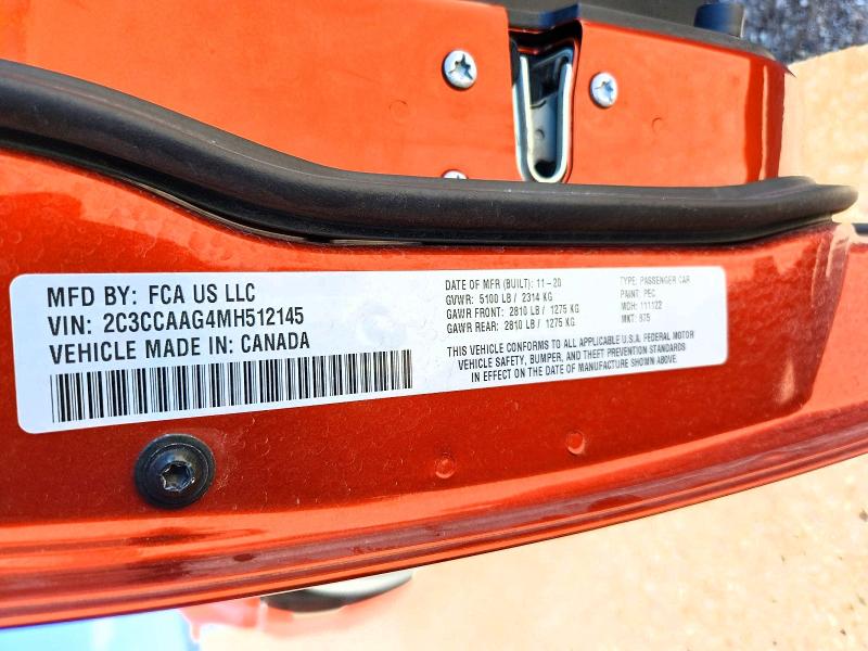 Auction sale of the 2021 Chrysler 300, vin: 2C3CCAAG4MH512145, lot number: 63590736