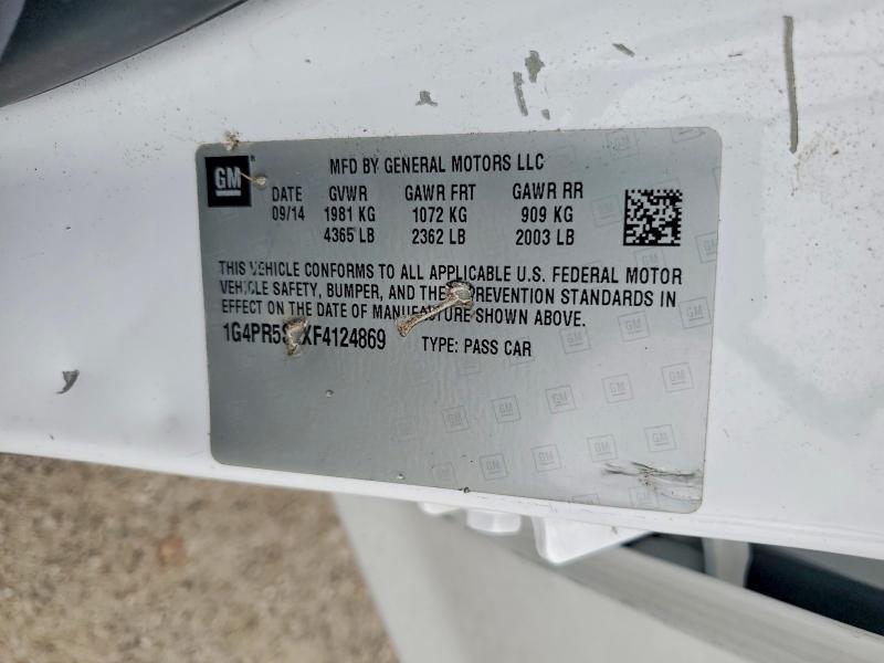 Продаж на аукціоні авто 2015 Buick Verano, vin: 1G4PR5SKXF4124869, номер лоту: 65075936