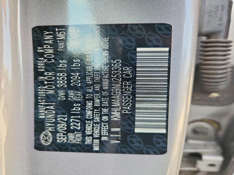 Продажа на аукционе авто 2022 Hyundai Elantra, vin: KMHLM4AG9NU253365, номер лота: 66442476
