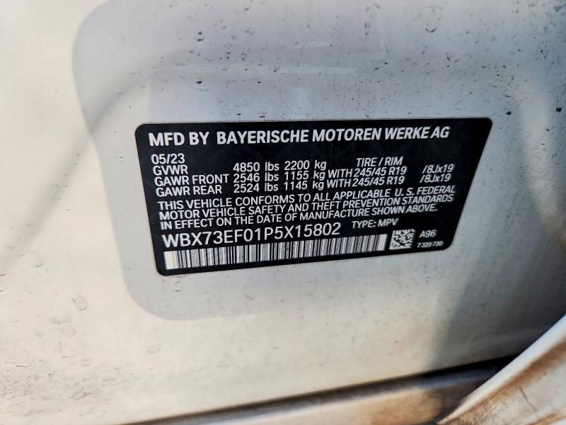64652686 :رقم المزاد ، WBX73EF01P5X15802 vin ، 2023 Bmw X1 مزاد بيع