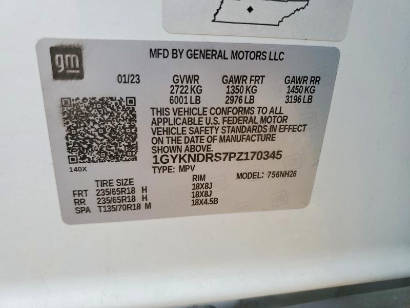 Продажа на аукционе авто 2023 Cadillac Xt5, vin: 1GYKNDRS7PZ170345, номер лота: 63896176