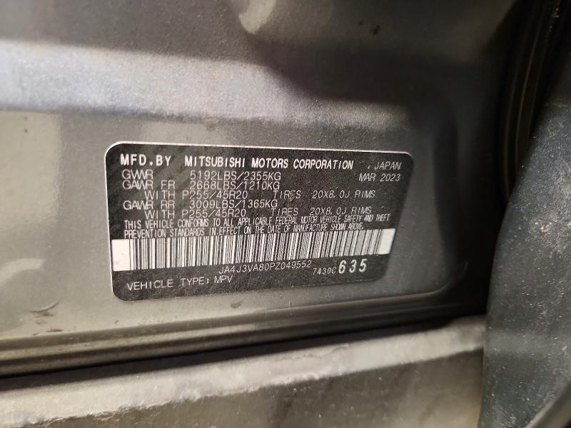 Продаж на аукціоні авто 2023 Mitsubishi Outlander, vin: JA4J3VA80PZ049552, номер лоту: 65847996
