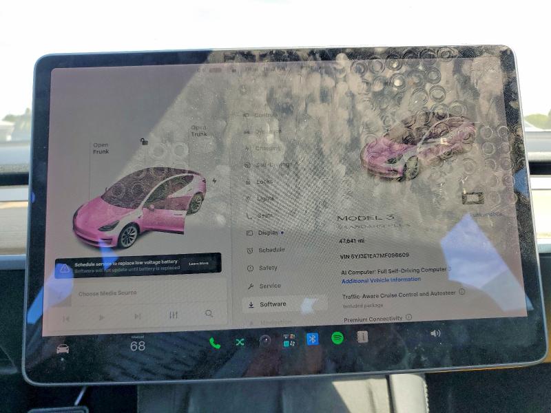 66407916 :رقم المزاد ، 5YJ3E1EA7MF096609 vin ، 2021 Tesla Model 3 مزاد بيع