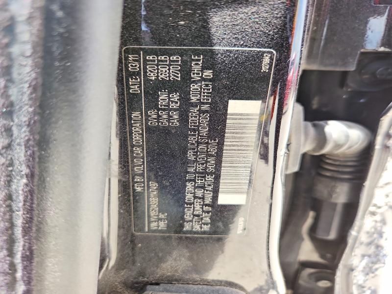 63953426 :رقم المزاد ، YV1952AS6B1147497 vin ، 2011 Volvo S80 مزاد بيع