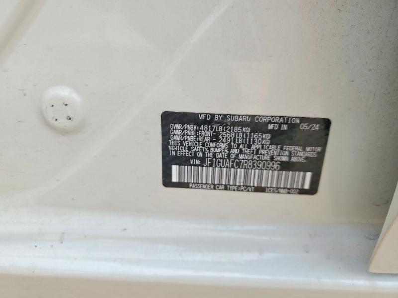Aukcja sprzedaży 2024 Subaru Impreza, vin: JF1GUAFC7R8390996, numer aukcji: 64057466