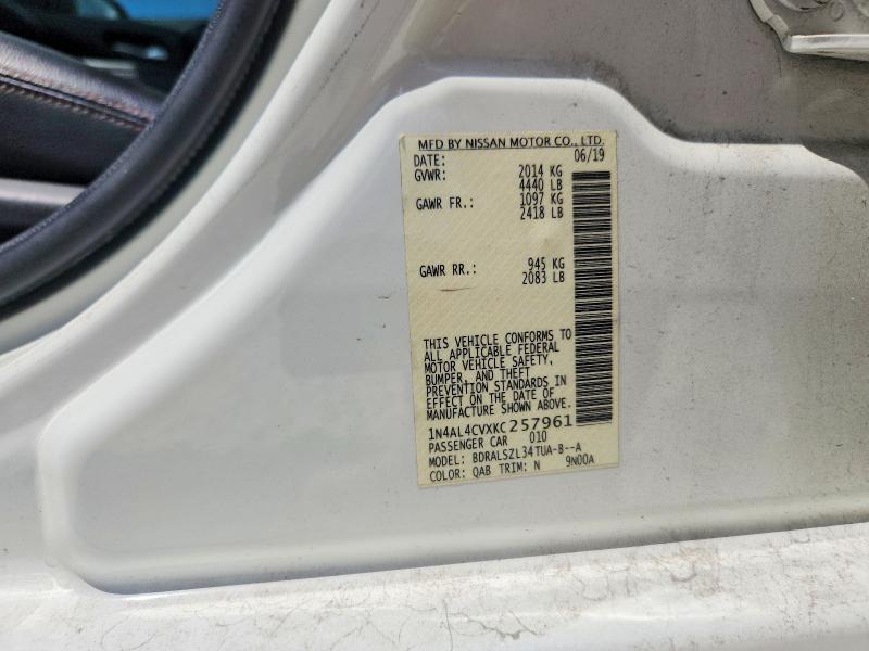Aukcja sprzedaży 2019 Nissan Altima, vin: 1N4AL4CVXKC257961, numer aukcji: 64373116
