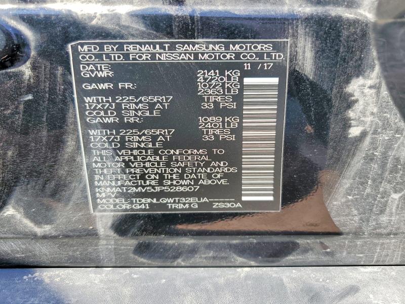 Aukcja sprzedaży 2018 Nissan Rogue, vin: KNMAT2MV5JP528607, numer aukcji: 66552816