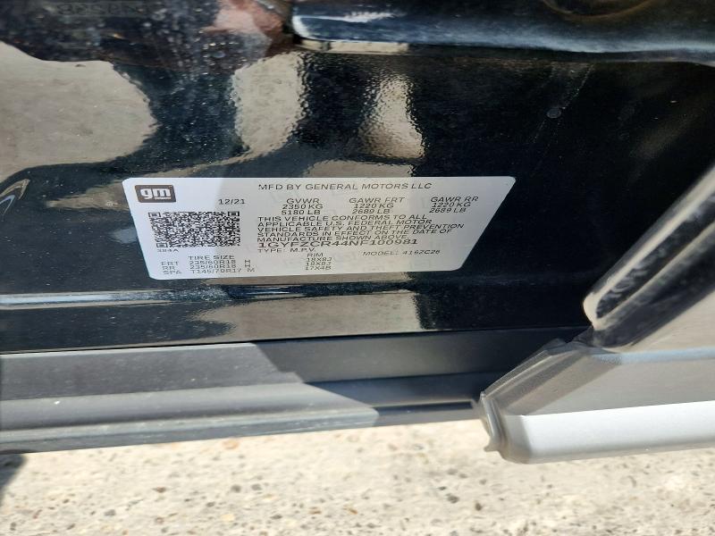 2022 Cadillac Xt4 მანქანა იყიდება აუქციონზე, vin: 1GYFZCR44NF100981, აუქციონის ნომერი: 64058406