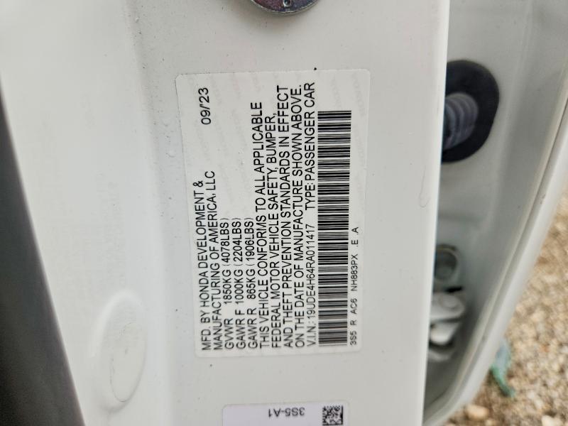 64220866 :رقم المزاد ، 19UDE4H64RA011417 vin ، 2024 Acura Integra مزاد بيع