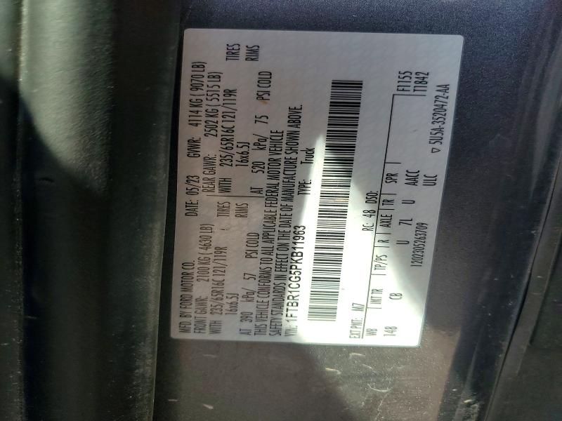 Продаж на аукціоні авто 2023 Ford Transit, vin: 1FTBR1CG5PKB11963, номер лоту: 64457876