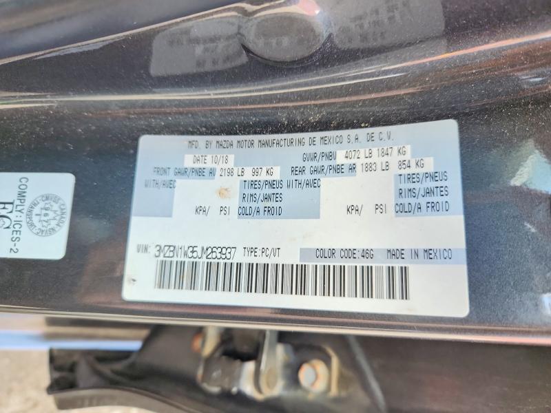 2018 Mazda 3 მანქანა იყიდება აუქციონზე, vin: 3MZBN1W35JM263937, აუქციონის ნომერი: 66082626