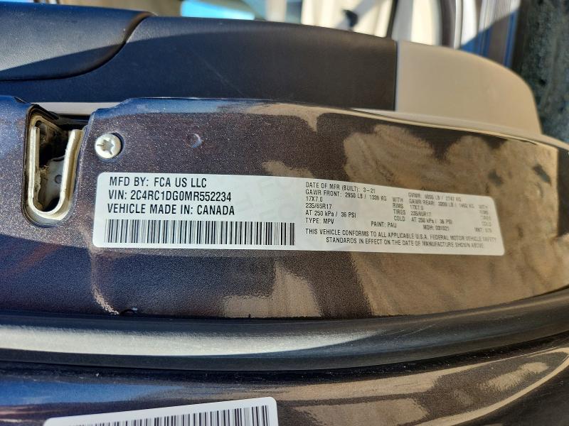 Продажа на аукционе авто 2021 Chrysler Voyager, vin: 2C4RC1DG0MR552234, номер лота: 64090806