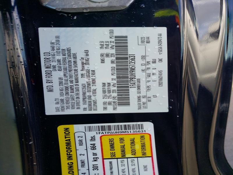 Aukcja sprzedaży 2021 Ford Mustang, vin: 1FATP8UH9M5135631, numer aukcji: 63014936