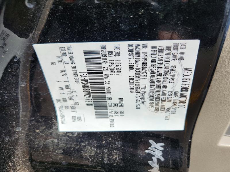 64823376 :رقم المزاد ، 1FAHP34N88W247318 vin ، 2008 Ford Focus مزاد بيع